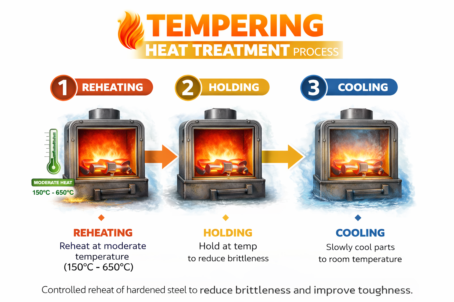 Temparing Heat Treatment Process 